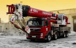 Аренда автокрана Volvo 60 тонн с гуськом фото